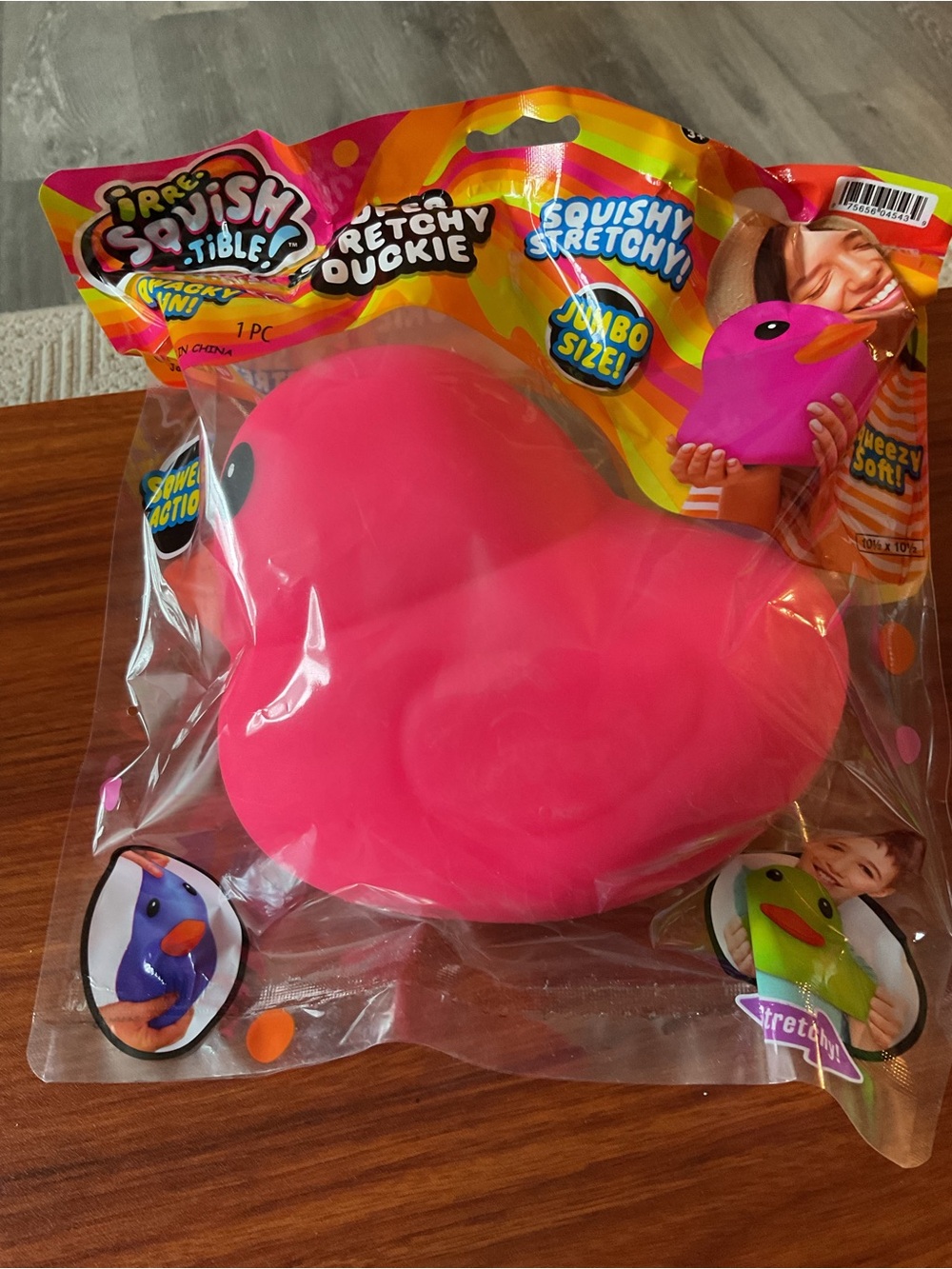 Squishy Stretchy Pink Duck Jumbo Size